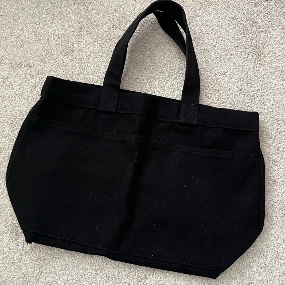 MUJI Black Canvas Tote Bag